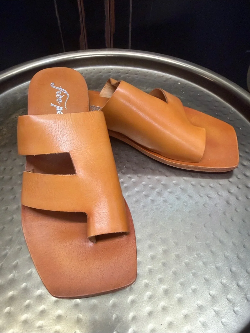 Free People Leather Slip-On Sandals - Picture 2 of 9